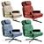 Modern Tyler Lounge Chair 3D model small image 2