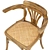 Antique Natural Wooden Vienna Chair 3D model small image 4