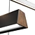 Flair Linear LED Pendant: Modern Crystal Lighting 3D model small image 2