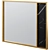 Sleek Cesaro Wall Mirror 3D model small image 1