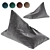 Bean Bag Chair Ottoman Bull 6 3D model small image 1