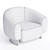 Plush Betty Armchair Home 3D model small image 3