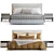 Sleek Design Molteni RIBBON Bed 3D model small image 3