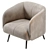 Modern Millennial Amalfi Armchair 3D model small image 4