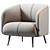 Modern Millennial Amalfi Armchair 3D model small image 7