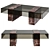 Modern Marble Glass Coffee Table 3D model small image 1