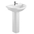 Eurovit 1 Tap Pedestal Basin 3D model small image 1