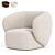 Stylish Swell Armchair 2014 3D model small image 1