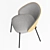 Eamy Light Grey Ash Chair 3D model small image 4