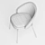 Eamy Light Grey Ash Chair 3D model small image 5
