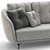 Sleek Modern Sofa ETHOS 3D model small image 3