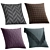 Fabric Texture Decorative Cushions 3D model small image 1