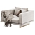 Minimalist Millimeters Malerba MS505 Sofa 3D model small image 1