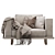 Minimalist Millimeters Malerba MS505 Sofa 3D model small image 3