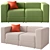 Modular 2-Seater Sofa Set, Ikea, Three Colors 3D model small image 4