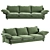 Elegant Grand Sofaclub Couch 3D model small image 1