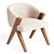 Modern ELLAN Chair with Box Trick 3D model small image 2