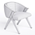 Modern ELLAN Chair with Box Trick 3D model small image 3