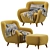 Ansil Happy Light Armchair - Comfortable Elegance 3D model small image 2