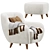 Ansil Happy Light Armchair - Comfortable Elegance 3D model small image 4