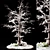 Frosty Winter Tree Sculpture 3D model small image 1