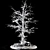 Frosty Winter Tree Sculpture 3D model small image 3