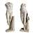 Ancient Greek Man Woman Sculptures 3D model small image 1