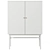Sleek White Lewiston Cabinet, 96cm 3D model small image 2