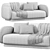 Modern Space Sofa by Maison Dada 3D model small image 3