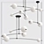 Elegant Designer Chandelier Pendantrylic 3D model small image 2