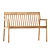 Scandinavian design outdoor bench 3D model small image 3