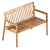 Scandinavian design outdoor bench 3D model small image 5