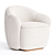 Modern Barba Armchair with Box Trick 3D model small image 1