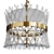 Bert Glass Ceiling Pendant Light 3D model small image 1