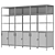 IKEA TROTTEN Cabinet Combination: Modular Storage 3D model small image 6