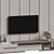 Modern TV Wall Mount Stand 3D model small image 3