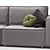 Loft Velvet Sofa Collection 3D model small image 7