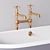 Elegant Meon Cast Iron Tub 3D model small image 2