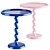 Pink Twister Side Table | Стол 3D model small image 2