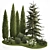 Coniferous Greenery Collection 3D model small image 1