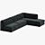 Luxury Tufted Lounge Seating Solution 3D model small image 2