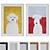  Modern Dog Portrait Picture Frame Set 3D model small image 1