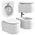 Ceramica Nova Moments Wall-Hung Set 3D model small image 1