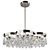 Sleek Modern Daisy Chandelier 3D model small image 1
