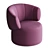 Elegant Comfort ROLF BENZ Chair 3D model small image 3