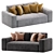 Elegant Norman Sofa 3D Model 3D model small image 1