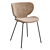 Luxury Scandinavian Design Hamilton Chair 3D model small image 1