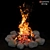 Portable Outdoor Campfire Grill 3D model small image 1