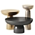 Mogg Olo Metal Side Tables 3D model small image 1