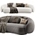 Contemporary Modular Julep Sofa 3D model small image 3